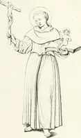 An illustration from Caractâeristiques des saints dans l'art populaire (1867)