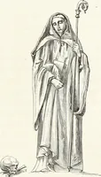 An illustration from Caractâeristiques des saints dans l'art populaire (1867)