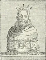 An illustration from Caractâeristiques des saints dans l'art populaire (1867)