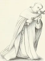 An illustration from Caractâeristiques des saints dans l'art populaire (1867)