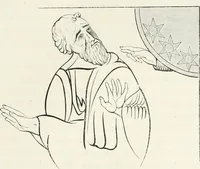 An illustration from Caractâeristiques des saints dans l'art populaire (1867)