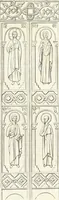 An illustration from Caractâeristiques des saints dans l'art populaire (1867)
