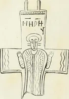 An illustration from Caractâeristiques des saints dans l'art populaire (1867)