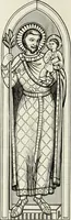 An illustration from Caractâeristiques des saints dans l'art populaire (1867)