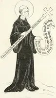 An illustration from Caractâeristiques des saints dans l'art populaire (1867)