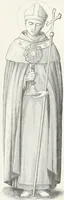 An illustration from Caractâeristiques des saints dans l'art populaire (1867)