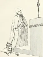 An illustration from Caractâeristiques des saints dans l'art populaire (1867)