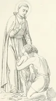 An illustration from Caractâeristiques des saints dans l'art populaire (1867)