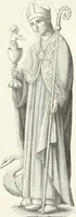 An illustration from Caractâeristiques des saints dans l'art populaire (1867)