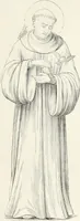 An illustration from Caractâeristiques des saints dans l'art populaire (1867)