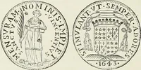 An illustration from Caractâeristiques des saints dans l'art populaire (1867)