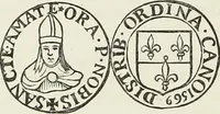 An illustration from Caractâeristiques des saints dans l'art populaire (1867)
