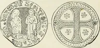 An illustration from Caractâeristiques des saints dans l'art populaire (1867)