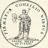 An illustration from Caractâeristiques des saints dans l'art populaire (1867)