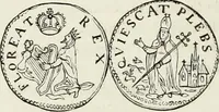 An illustration from Caractâeristiques des saints dans l'art populaire (1867)