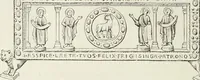 An illustration from Caractâeristiques des saints dans l'art populaire (1867)