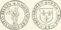 An illustration from Caractâeristiques des saints dans l'art populaire (1867)