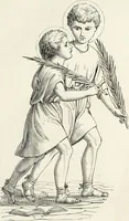 An illustration from Caractâeristiques des saints dans l'art populaire (1867)