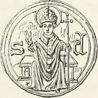 An illustration from Caractâeristiques des saints dans l'art populaire (1867)