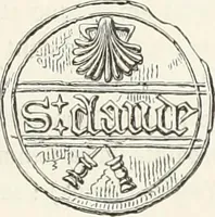 An illustration from Caractâeristiques des saints dans l'art populaire (1867)