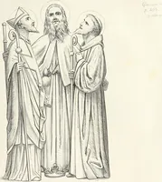 An illustration from Caractâeristiques des saints dans l'art populaire (1867)