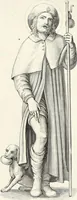 An illustration from Caractâeristiques des saints dans l'art populaire (1867)