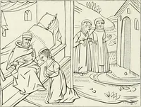 An illustration from Caractâeristiques des saints dans l'art populaire (1867)