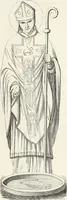 An illustration from Caractâeristiques des saints dans l'art populaire (1867)