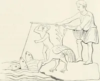 An illustration from Caractâeristiques des saints dans l'art populaire (1867)