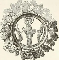 An illustration from Caractâeristiques des saints dans l'art populaire (1867)