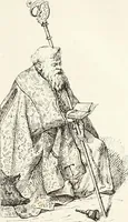 An illustration from Caractâeristiques des saints dans l'art populaire (1867)