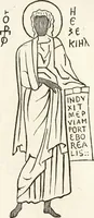 An illustration from Caractâeristiques des saints dans l'art populaire (1867)