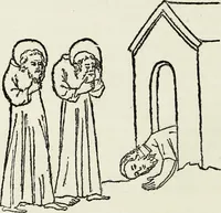 An illustration from Caractâeristiques des saints dans l'art populaire (1867)
