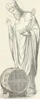 An illustration from Caractâeristiques des saints dans l'art populaire (1867)