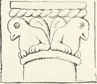 An illustration from Caractâeristiques des saints dans l'art populaire (1867)