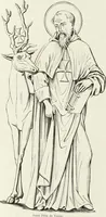 An illustration from Caractâeristiques des saints dans l'art populaire (1867)