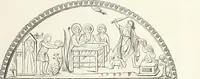 An illustration from Caractâeristiques des saints dans l'art populaire (1867)