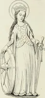 An illustration from Caractâeristiques des saints dans l'art populaire (1867)