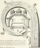 An illustration from Caractâeristiques des saints dans l'art populaire (1867)