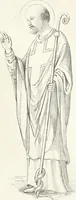 An illustration from Caractâeristiques des saints dans l'art populaire (1867)