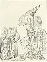 An illustration from Caractâeristiques des saints dans l'art populaire (1867)