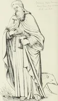 An illustration from Caractâeristiques des saints dans l'art populaire (1867)