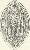 An illustration from Caractâeristiques des saints dans l'art populaire (1867)
