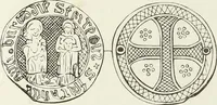 An illustration from Caractâeristiques des saints dans l'art populaire (1867)