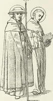 An illustration from Caractâeristiques des saints dans l'art populaire (1867)