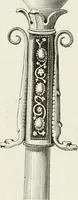 An illustration from Caractâeristiques des saints dans l'art populaire (1867)