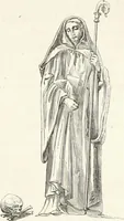 An illustration from Caractâeristiques des saints dans l'art populaire (1867)