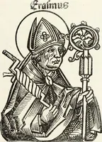 An illustration from Caractâeristiques des saints dans l'art populaire (1867)