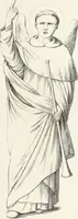 An illustration from Caractâeristiques des saints dans l'art populaire (1867)