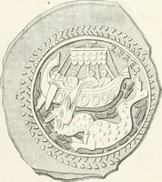 An illustration from Caractâeristiques des saints dans l'art populaire (1867)